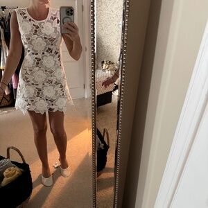 ZARA FLORAL CROCHET DRESS